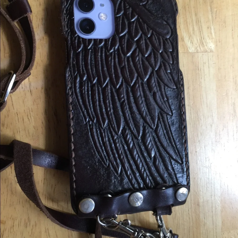 Leather phone case for iPhone 11 in pre-owned condition